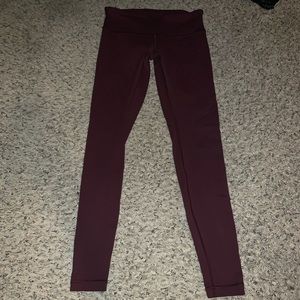 Maroon LuLu Lemon Leggings